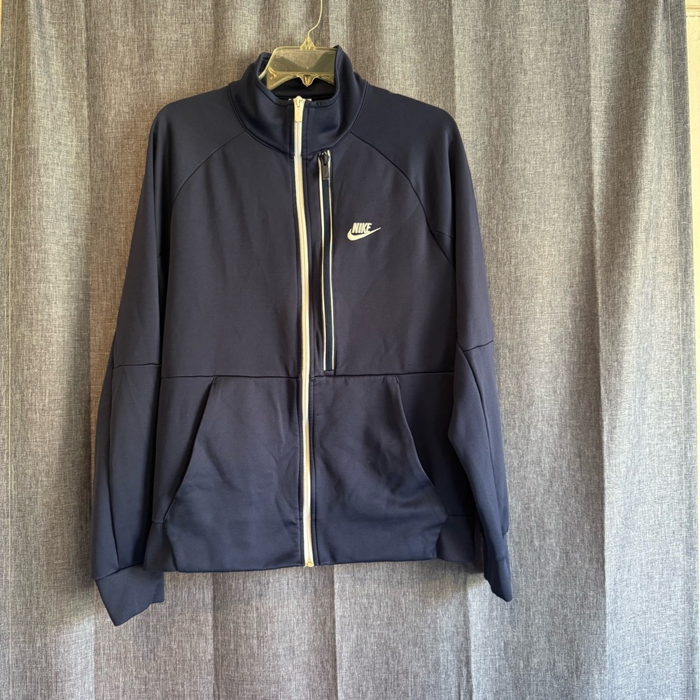 Nike Jacket Men LG Blue N98 Tribute Full Zip Athletic Performance DA0003-410‎